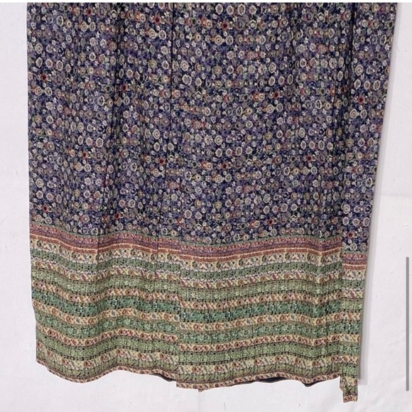 Vintage Handmade Ditsy Floral Midi Prairie Skirt M - Picture 8 of 12